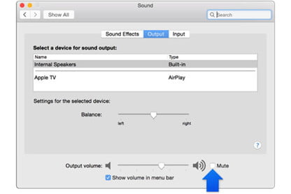 change sound effect for playing movie on mac